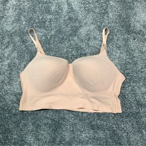 PINK Victoria's Secret Light Nude Seamless Longline Bra